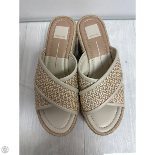 Sandals Heels Block By Dolce Vita In Cream, Size: 9