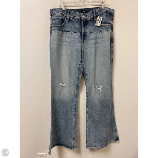 Jeans Flared By Express In Blue Denim, Size: 14