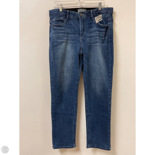 Jeans Boot Cut By Wit & Wisdom In Blue Denim, Size: 14