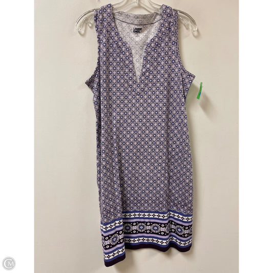 Dress Casual Midi By Lands End In Purple, Size: S