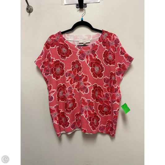 Sweater By Loft In Pink, Size: Xl