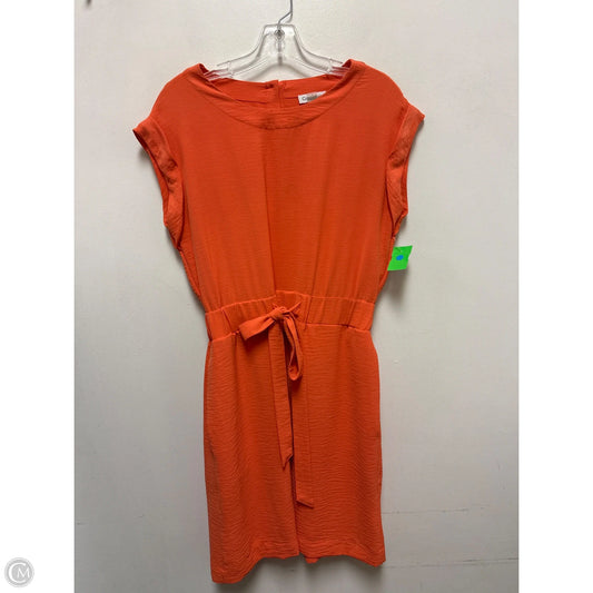 Dress Casual Midi By Calvin Klein In Orange, Size: S