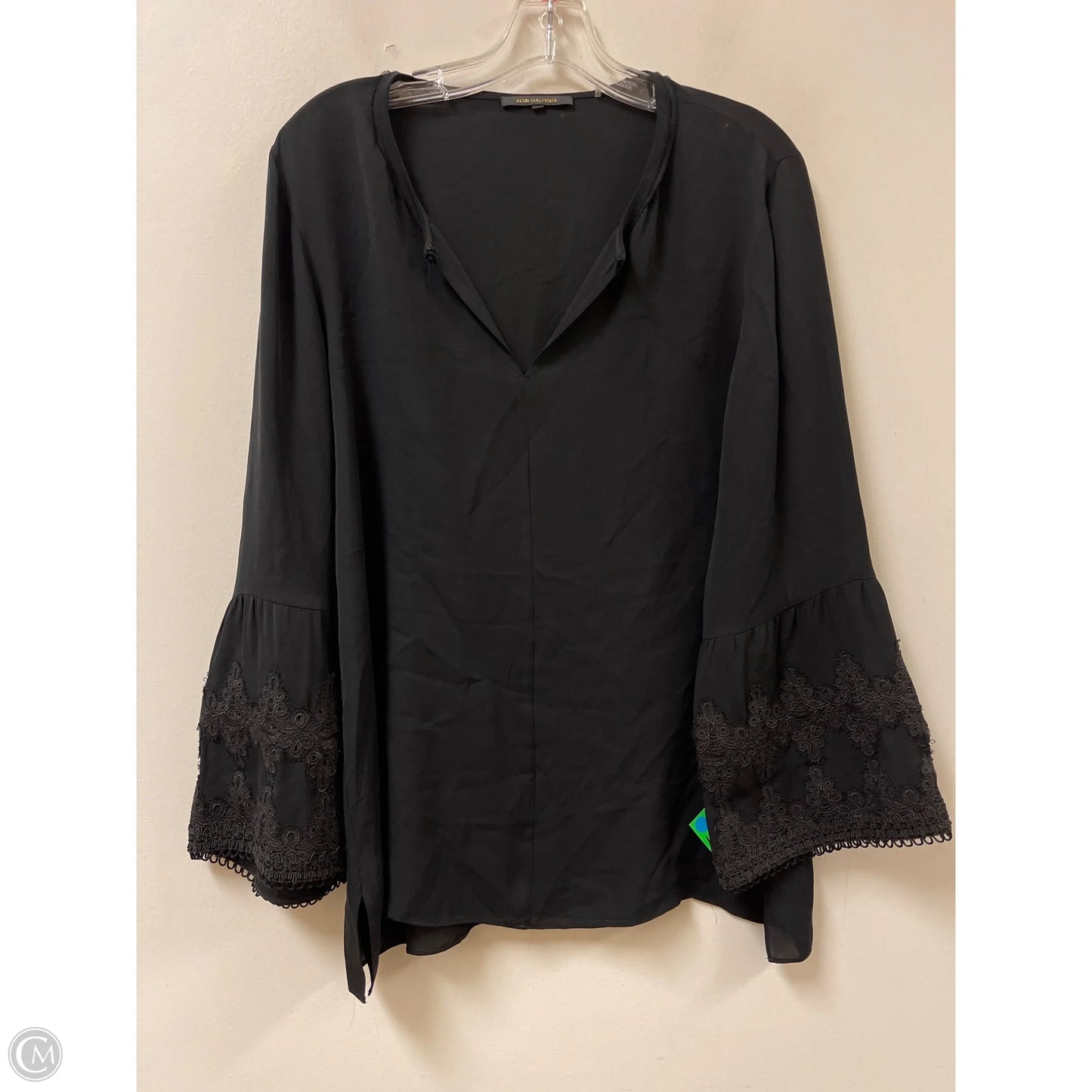 Top Long Sleeve By Cma In Black, Size: L