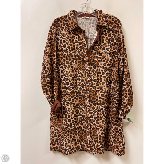 Dress Casual Midi By Jodifl In Animal Print, Size: S