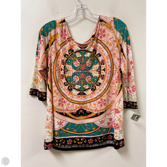 Top Long Sleeve By Style And Company In Multi-colored, Size: L