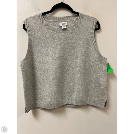 Vest Sweater By Clothes Mentor In Grey, Size: Xl