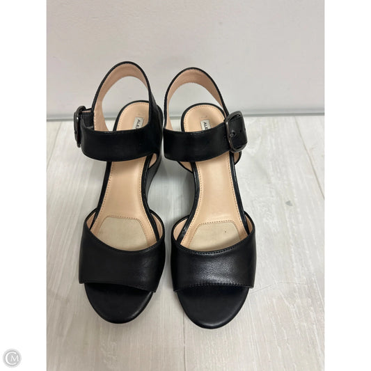 Sandals Heels Wedge By Alex Marie In Black, Size: 6