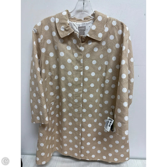 Coat Other By Chicos In Polkadot Pattern, Size: L