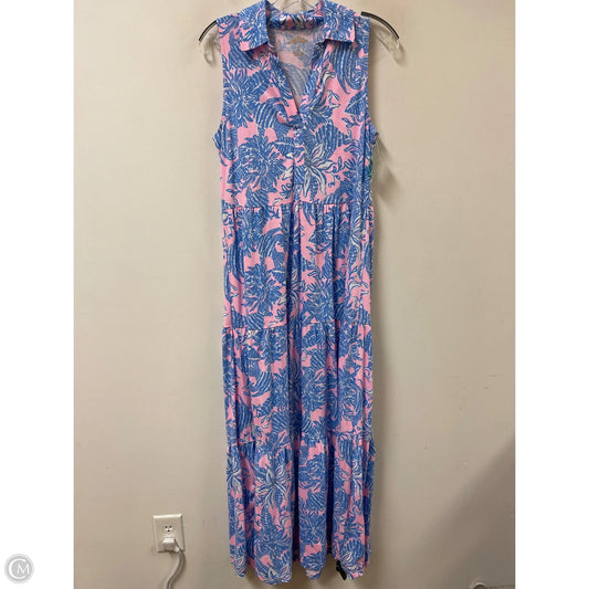 Dress Designer By Lilly Pulitzer In Blue & Pink, Size: S