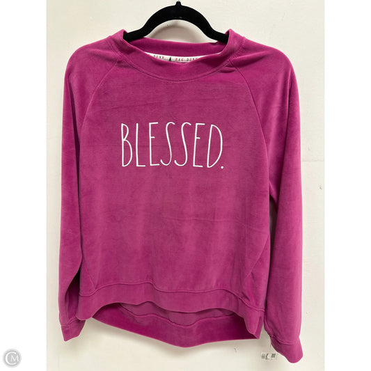 Sweater By Rae Dunn In Purple, Size: M