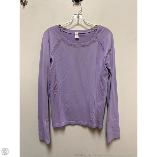 Athletic Top Long Sleeve Collar By Clothes Mentor In Purple, Size: Xl