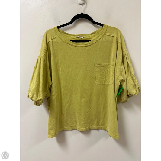 Top Short Sleeve By Easel In Green, Size: L
