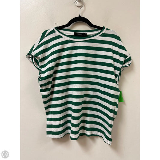 Top Short Sleeve By Zesica In Green, Size: L