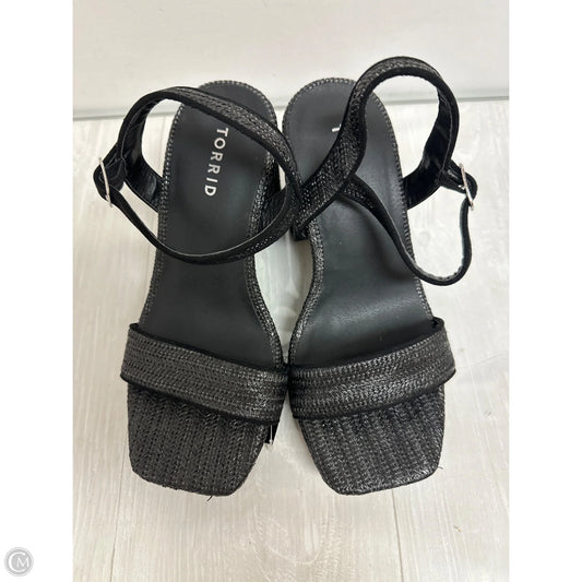 Sandals Heels Block By Torrid In Black, Size: 8