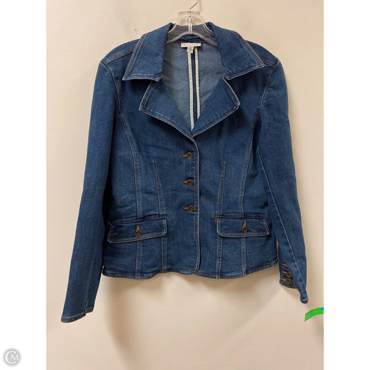 Jacket Denim By David Brooks In Blue Denim, Size: M