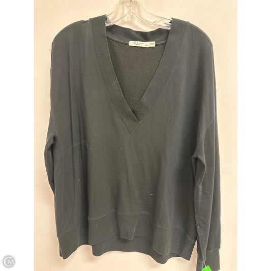 Top Long Sleeve By Rag And Bone In Black, Size: L
