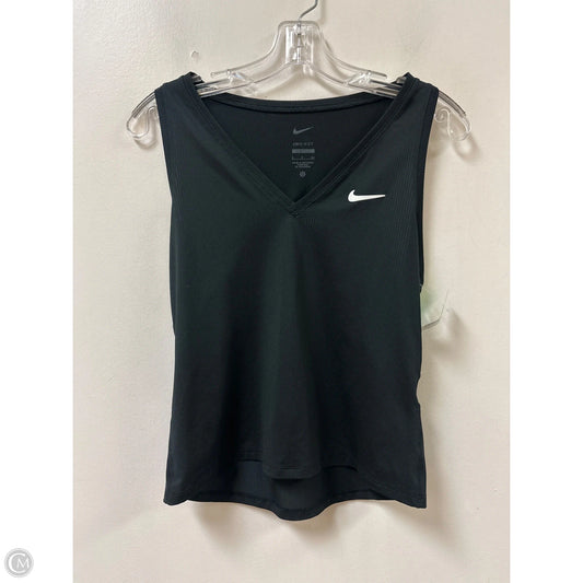 Athletic Tank Top By Nike Apparel In Black, Size: S