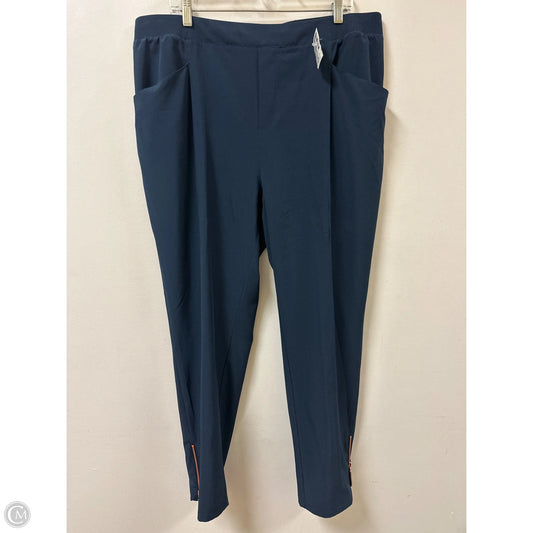 Athletic Pants By Soft Surroundings In Navy, Size: 18