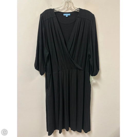 Dress Casual Midi By Draper James In Black, Size: 1x