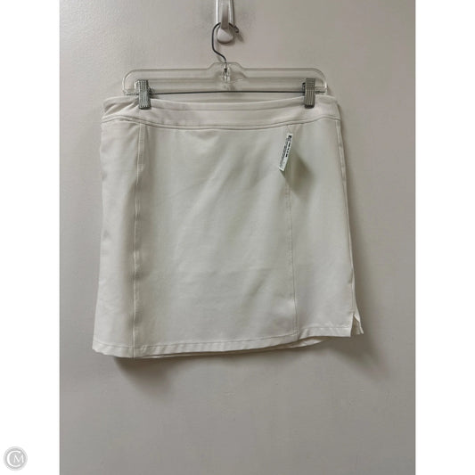 Athletic Skort By Adidas In White, Size: 10