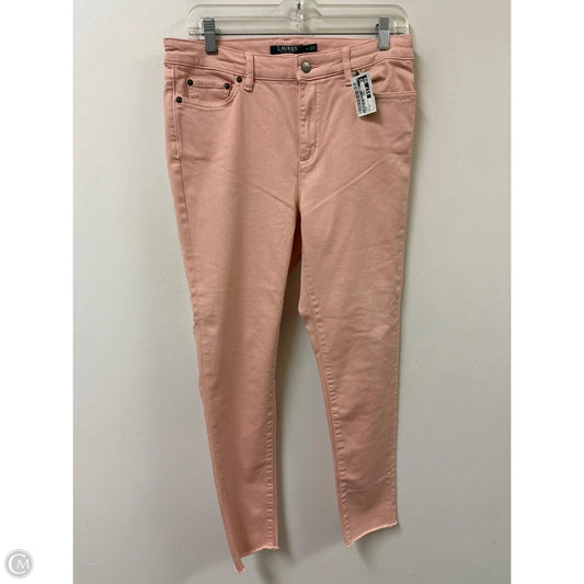 Jeans Skinny By Lauren By Ralph Lauren In Pink, Size: 8