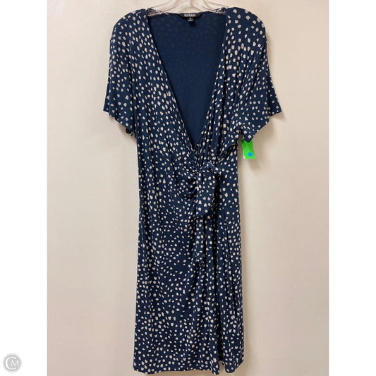 Dress Casual Midi By Nicole By Nicole Miller In Navy, Size: Xl