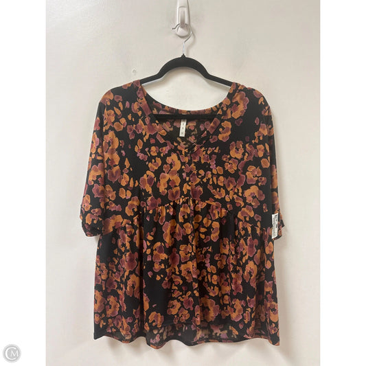 Top Short Sleeve By Mts In Animal Print, Size: M