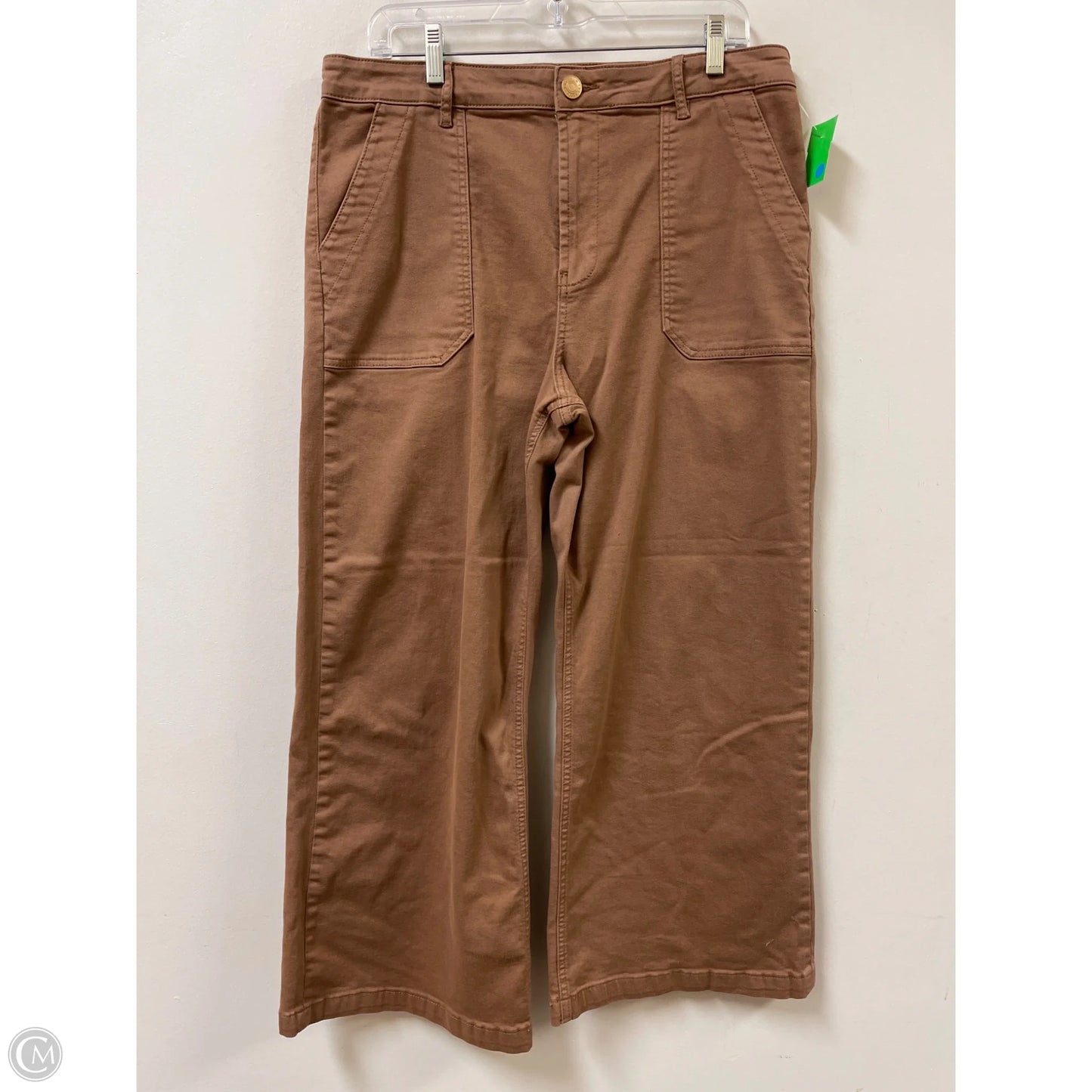 Jeans Wide Leg By Kut In Brown, Size: 14