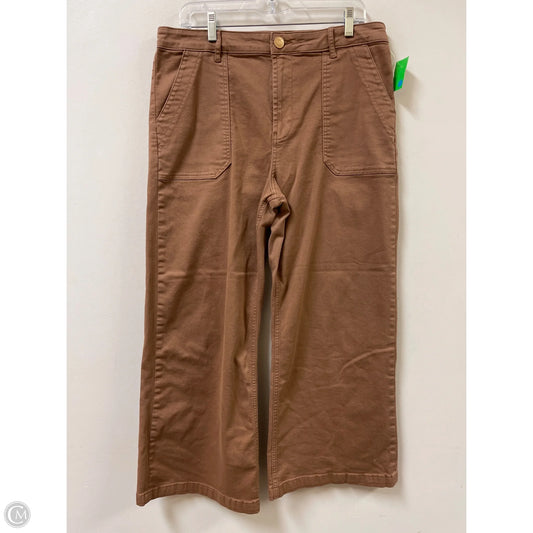Jeans Wide Leg By Kut In Brown, Size: 14