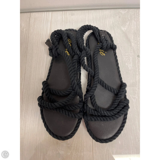 Sandals Flats By Aerie In Black, Size: 9