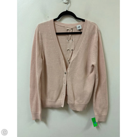 Sweater Cardigan By Cabi In Pink, Size: L