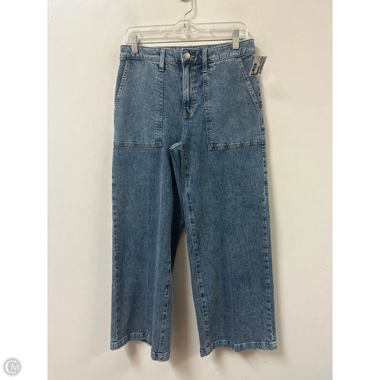 Jeans Wide Leg By Banana Republic In Blue Denim, Size: 6