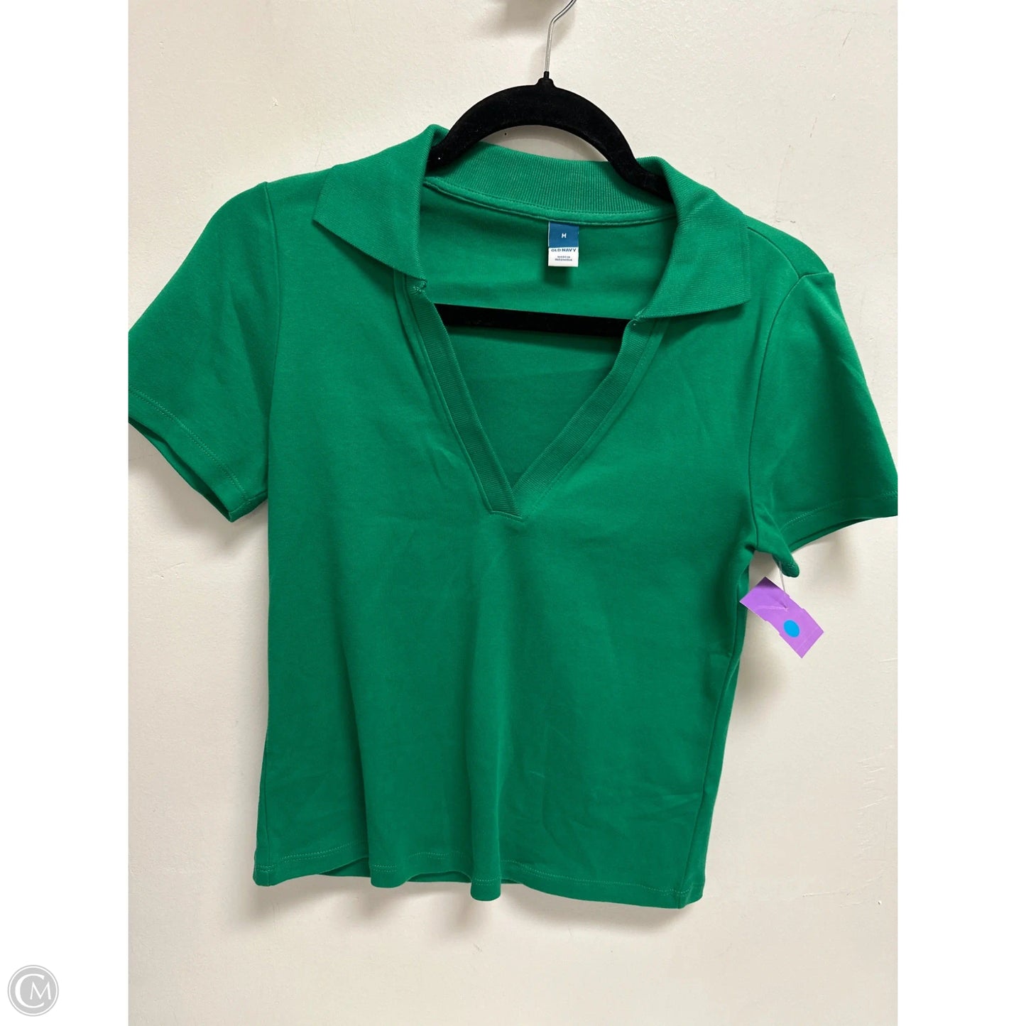 Top Short Sleeve By Old Navy In Green, Size: M