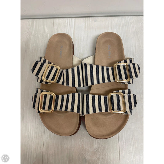 Sandals Flats By Old Navy In Navy, Size: 8