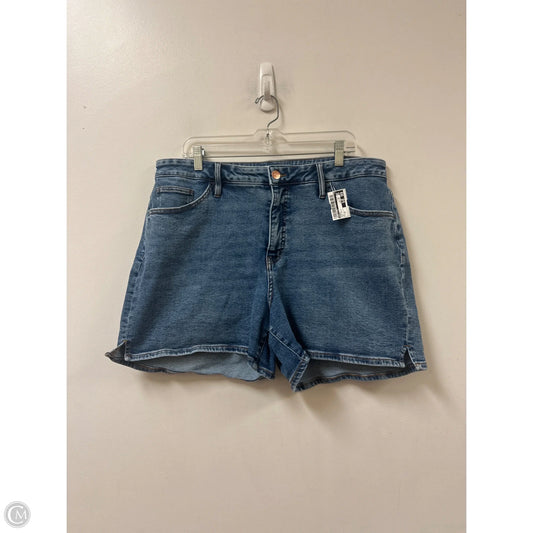 Shorts By Ava & Viv In Blue Denim, Size: 18