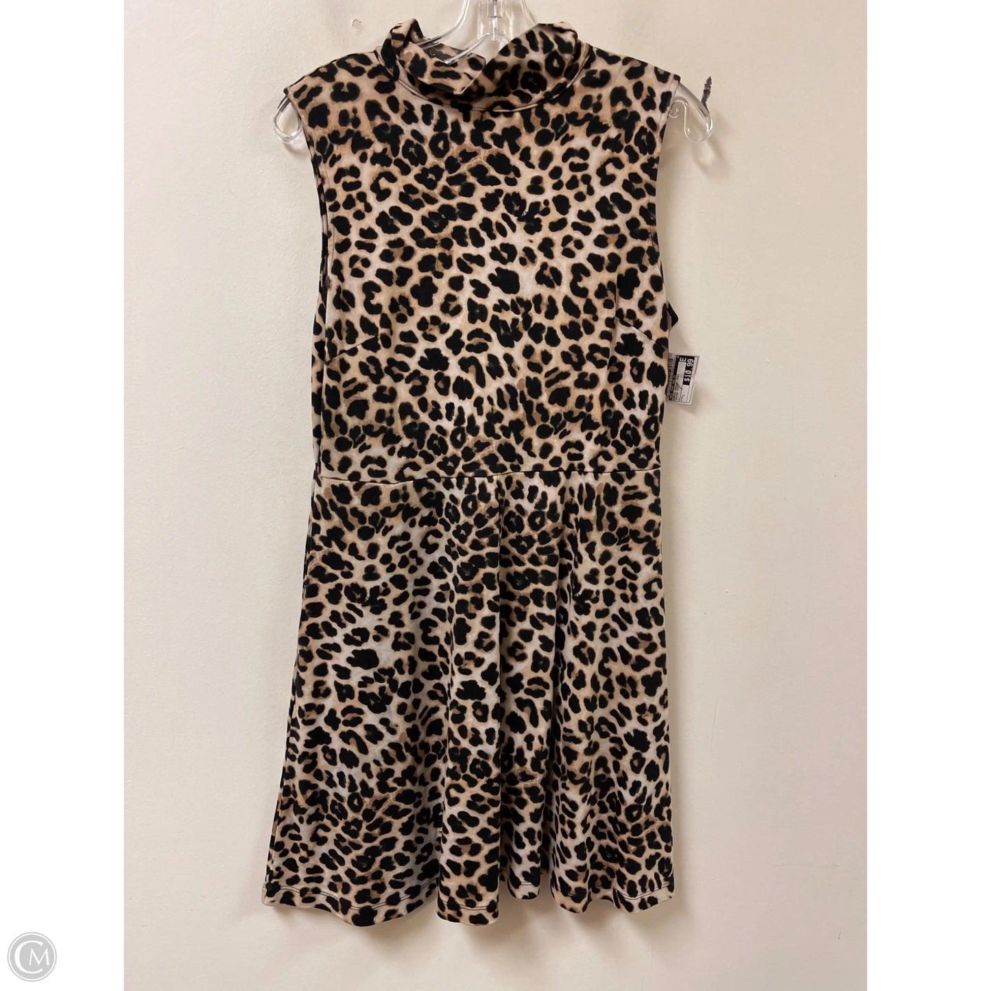Dress Casual Midi By New York And Co In Animal Print, Size: L