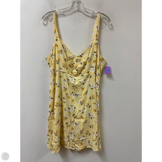 Dress Casual Midi By Old Navy In Yellow, Size: L
