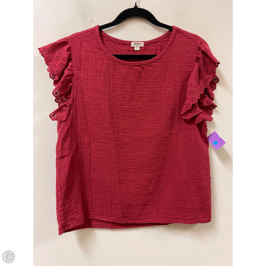 Top Short Sleeve By Dylan In Red, Size: S