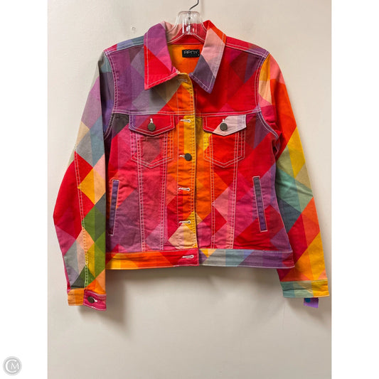 Jacket Denim By Clothes Mentor In Multi-colored, Size: S
