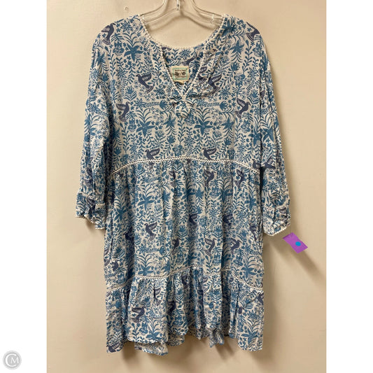 Dress Casual Short By Sigrid Olsen In Blue, Size: L