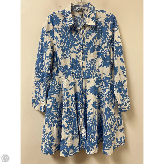 Dress Casual Midi By A New Day In Blue, Size: M