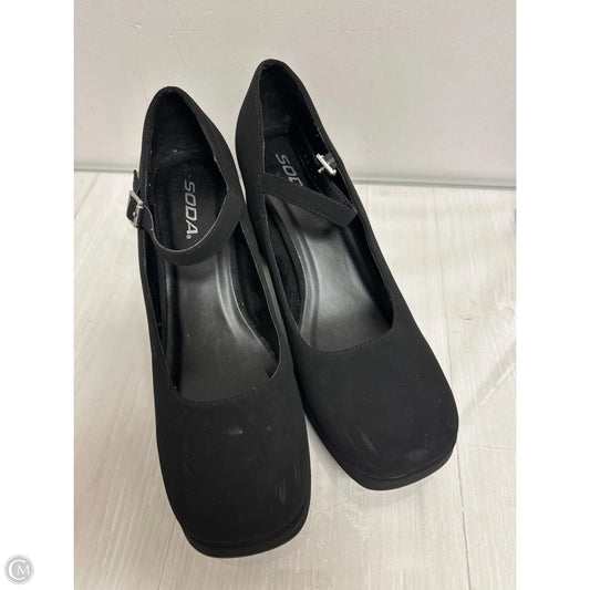Shoes Heels Block By Soda In Black, Size: 10