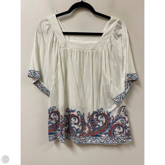 Top Short Sleeve By J. Jill In White, Size: M