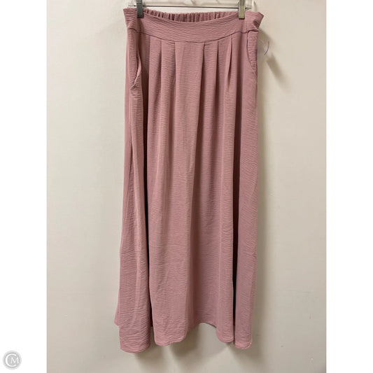 Skirt Maxi By 12th Tribe In Pink, Size: Xl