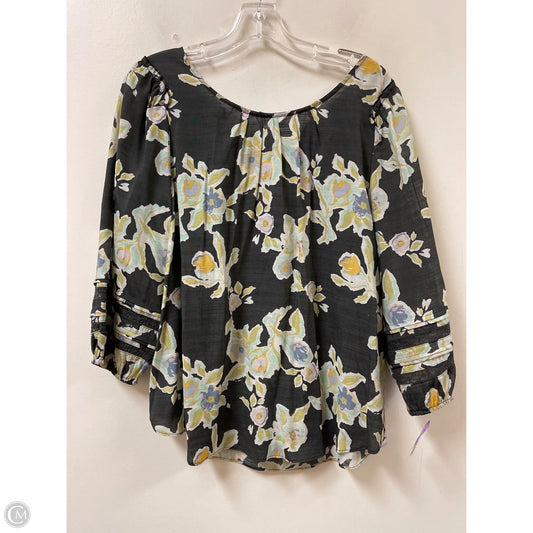 Top Long Sleeve By Lc Lauren Conrad In Floral Print, Size: M