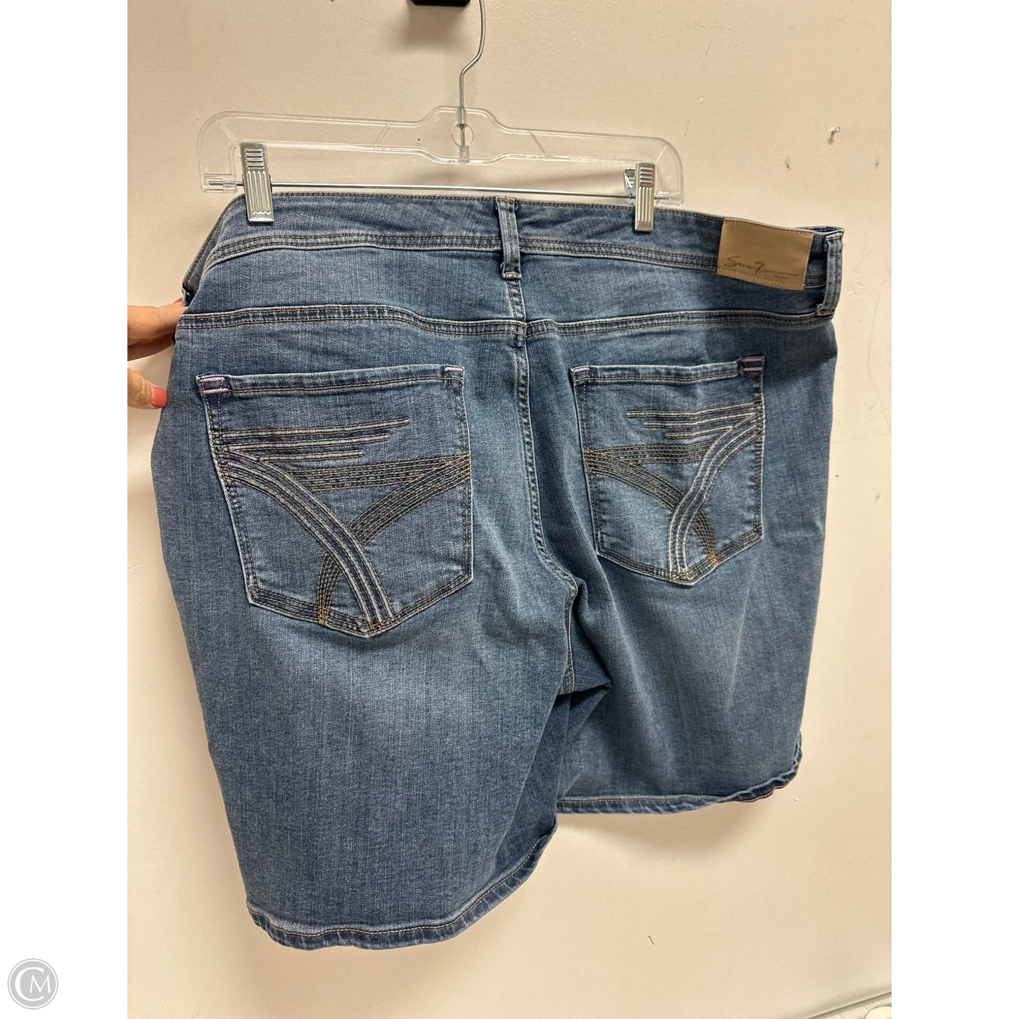 Shorts By Seven 7 In Blue Denim, Size: 20