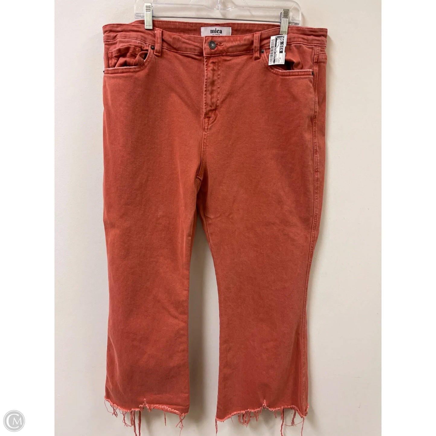 Jeans Wide Leg By Clothes Mentor In Orange, Size: 18