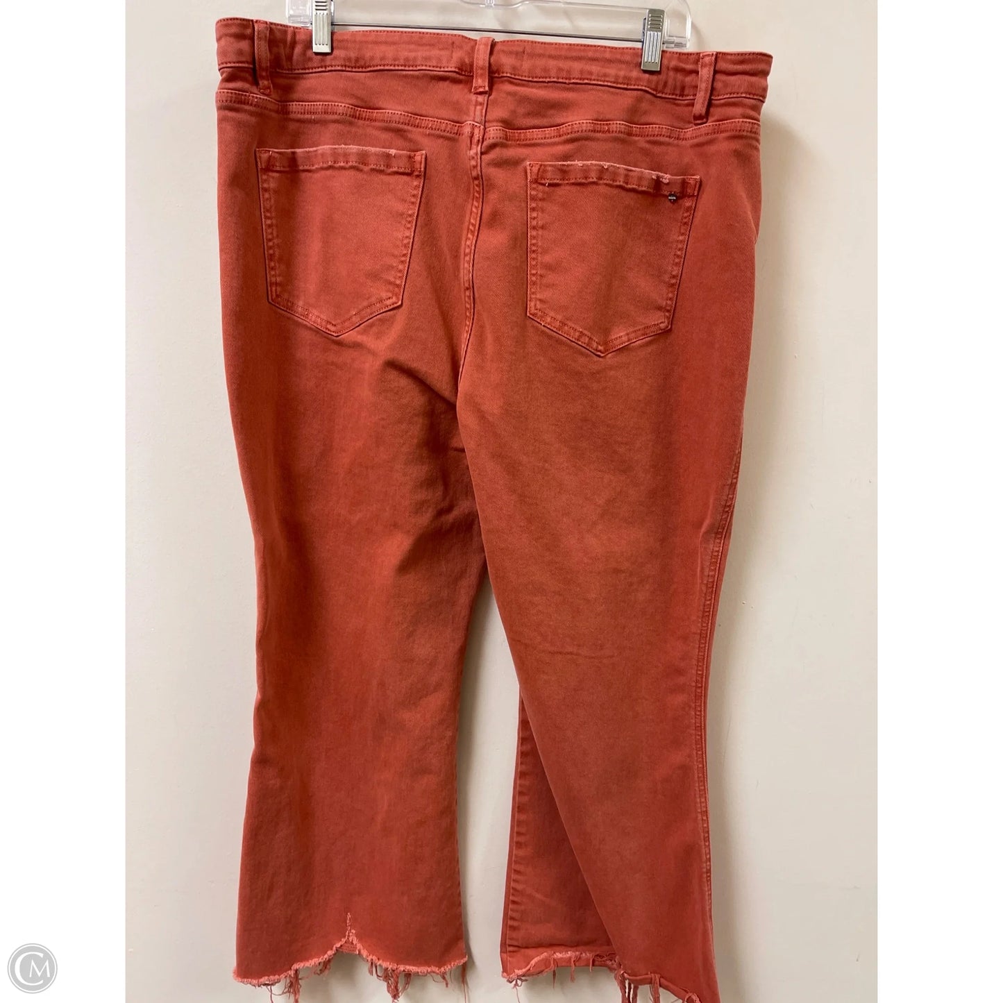 Jeans Wide Leg By Clothes Mentor In Orange, Size: 18