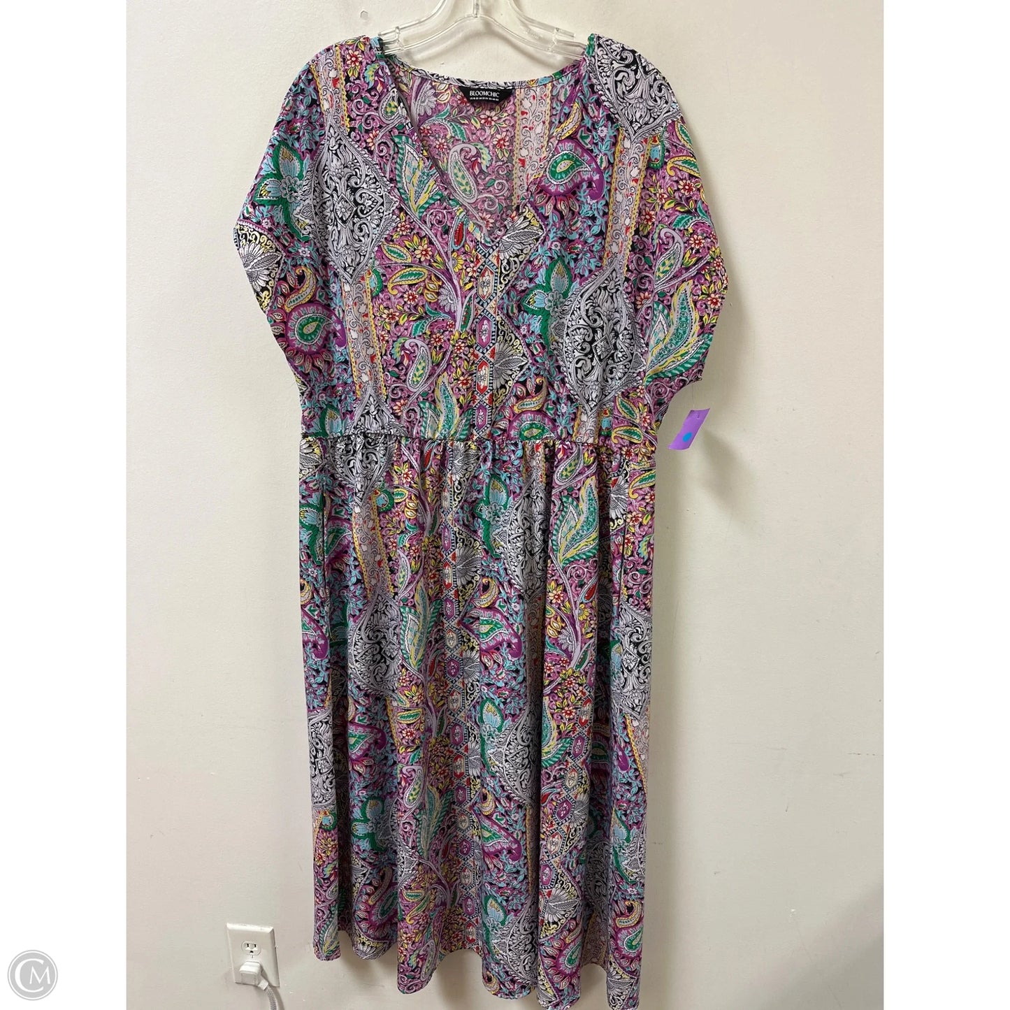 Dress Casual Maxi By Bloomchic In Floral Print, Size: 2x