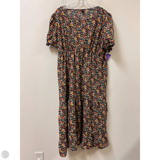 Dress Casual Maxi By Shein In Floral Print, Size: 3x